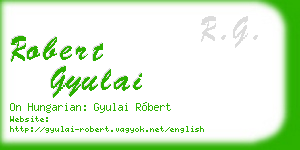 robert gyulai business card