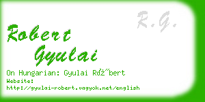 robert gyulai business card